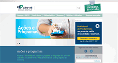 Desktop Screenshot of abevd.org.br