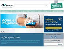 Tablet Screenshot of abevd.org.br